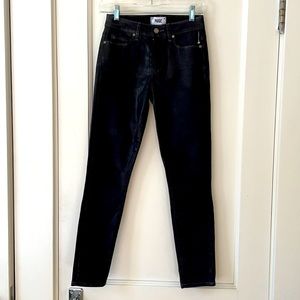 Paige Black Coated Skinny Jeans Sz 27 NWOT Verdugo